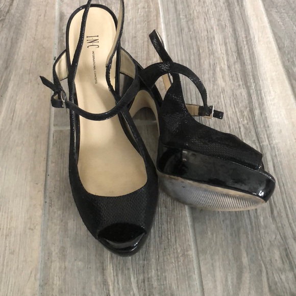 INC PeepToe Heels - Picture 2 of 4